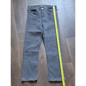 Levi's Womens Wedge Straight Jeans Size 31‎ Button Fly Gray Denim